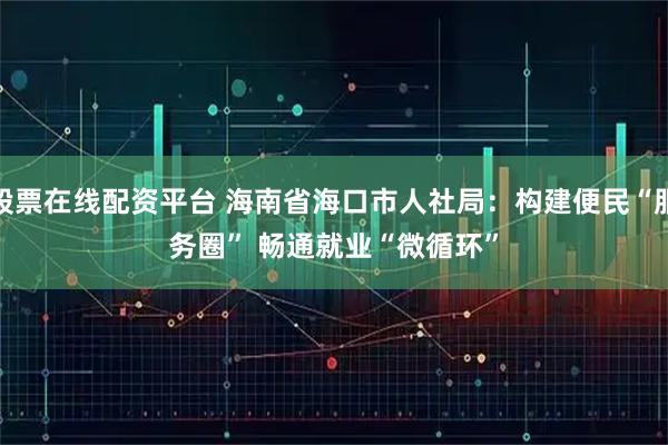 股票在线配资平台 海南省海口市人社局：构建便民“服务圈”&#32;畅通就业“微循环”